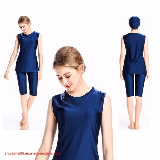Women Muslim Swimwear Girls Swimsuit Burkini Islamic Sleeveless Ladies Beachwear