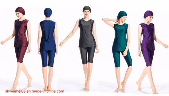 Women Muslim Swimwear Girls Swimsuit Burkini Islamic Sleeveless Ladies Beachwear